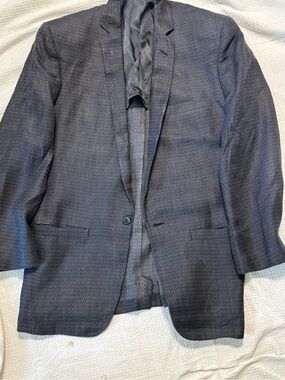 Vintage Gianni Versace  made in Italy Men's gray Herringbone Blazer Jacket
